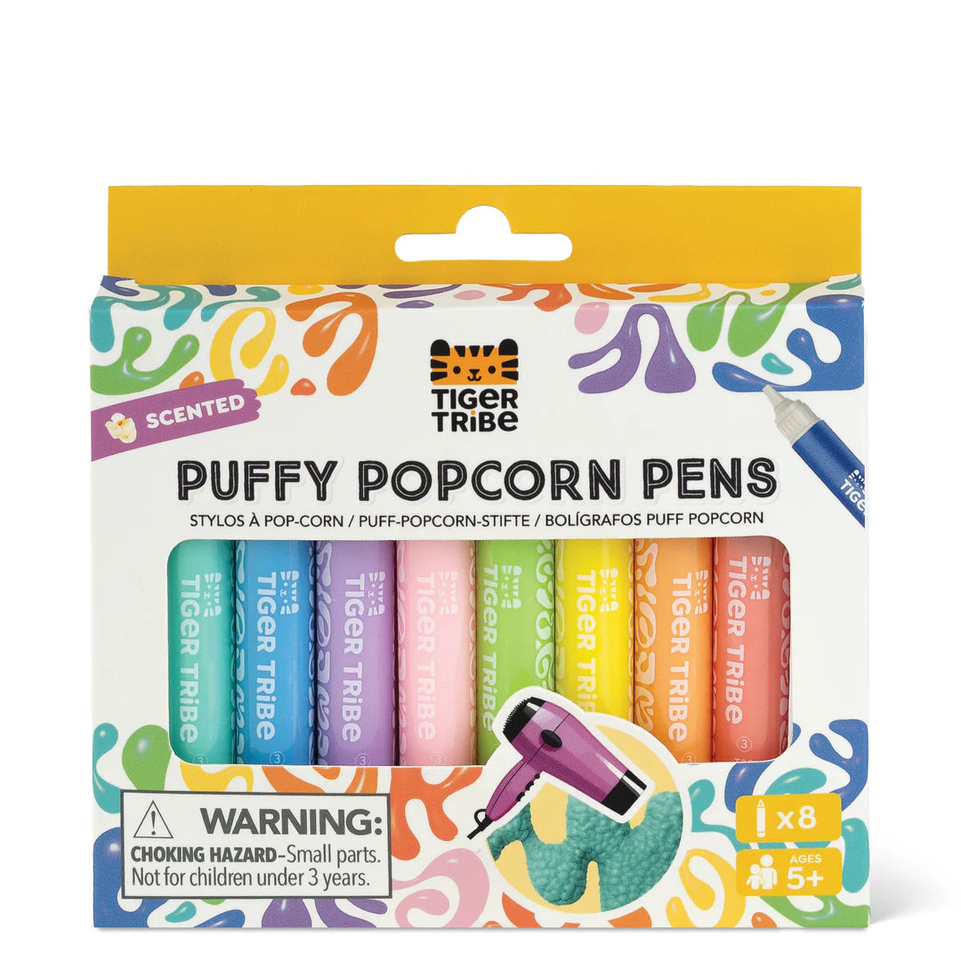 Tiger Tribe Scented Puffy Popcorn Pens