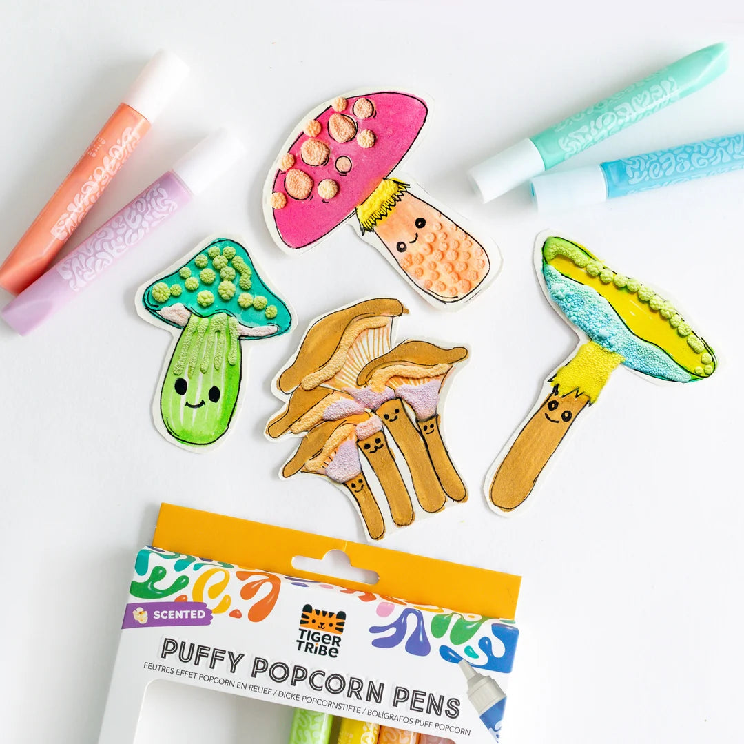 Tiger Tribe Scented Puffy Popcorn Pens