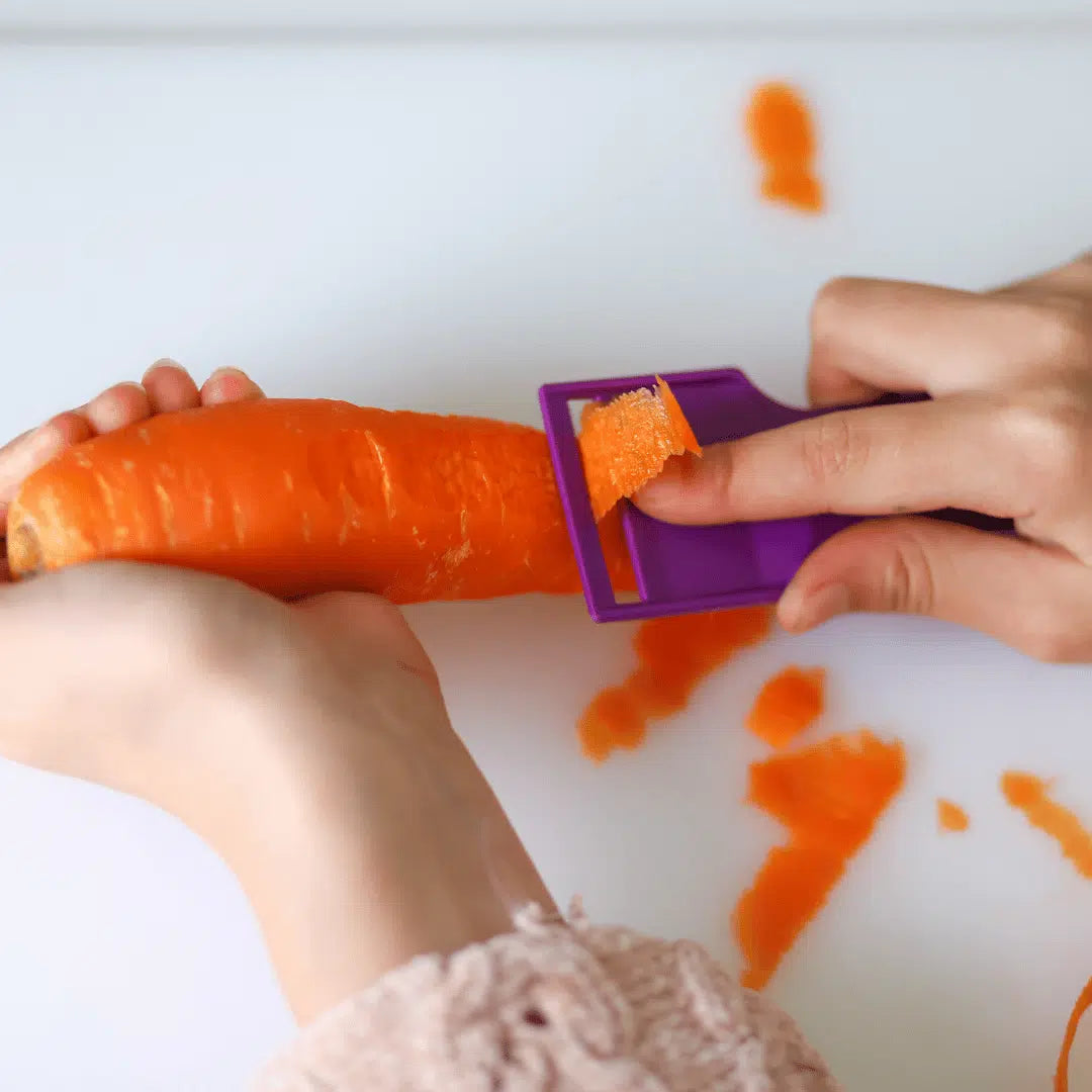 Safety Food Kutter and Safety Food Peeler - Twin Pack - Orange