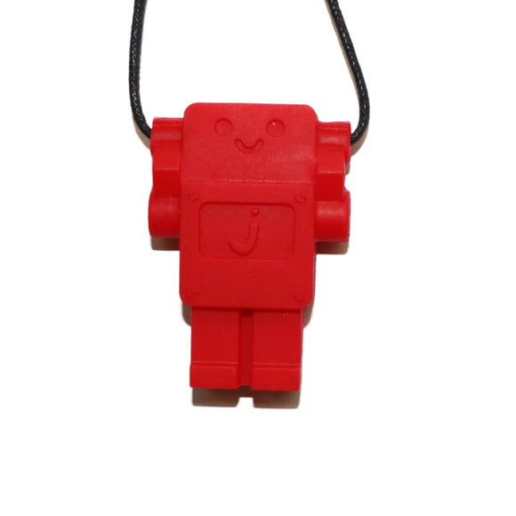 Robot Pendant Necklace - Scarlet Red