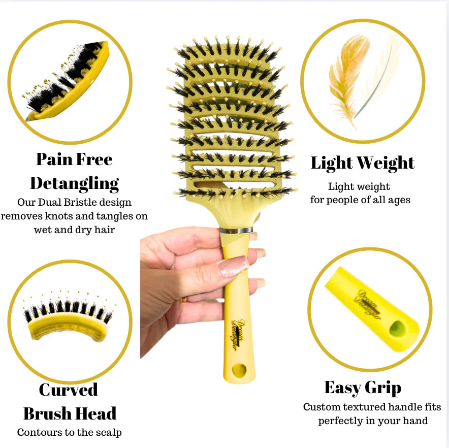 Tangled Hair Brush - Lemon Sorbet
