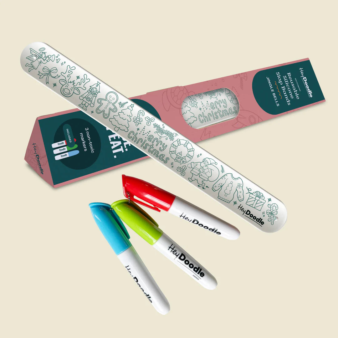HeyDoodle - Reusable Silicone Slap band - Jingle Bells