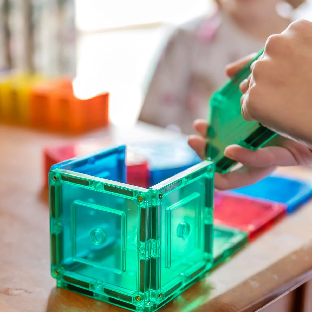 Learn &amp; Grow Magnetic Tiles - Small Square Pack (36 Pieces)