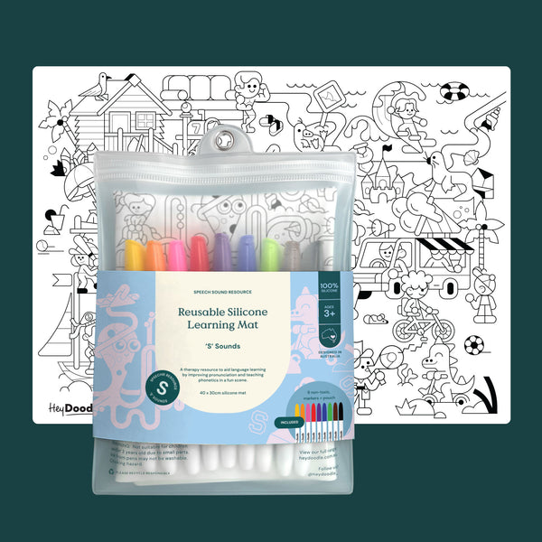 Speech Therapy 'S' Sounds Learning Mat - That's Cute!