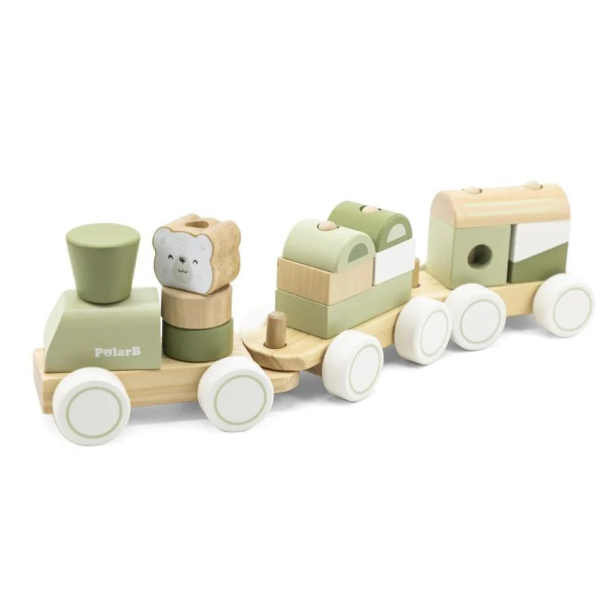 Polar B Green Stacking Train