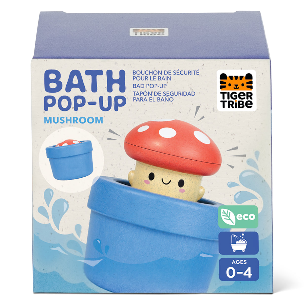 Tiger Tribe Bath Pop-up - Mushroom