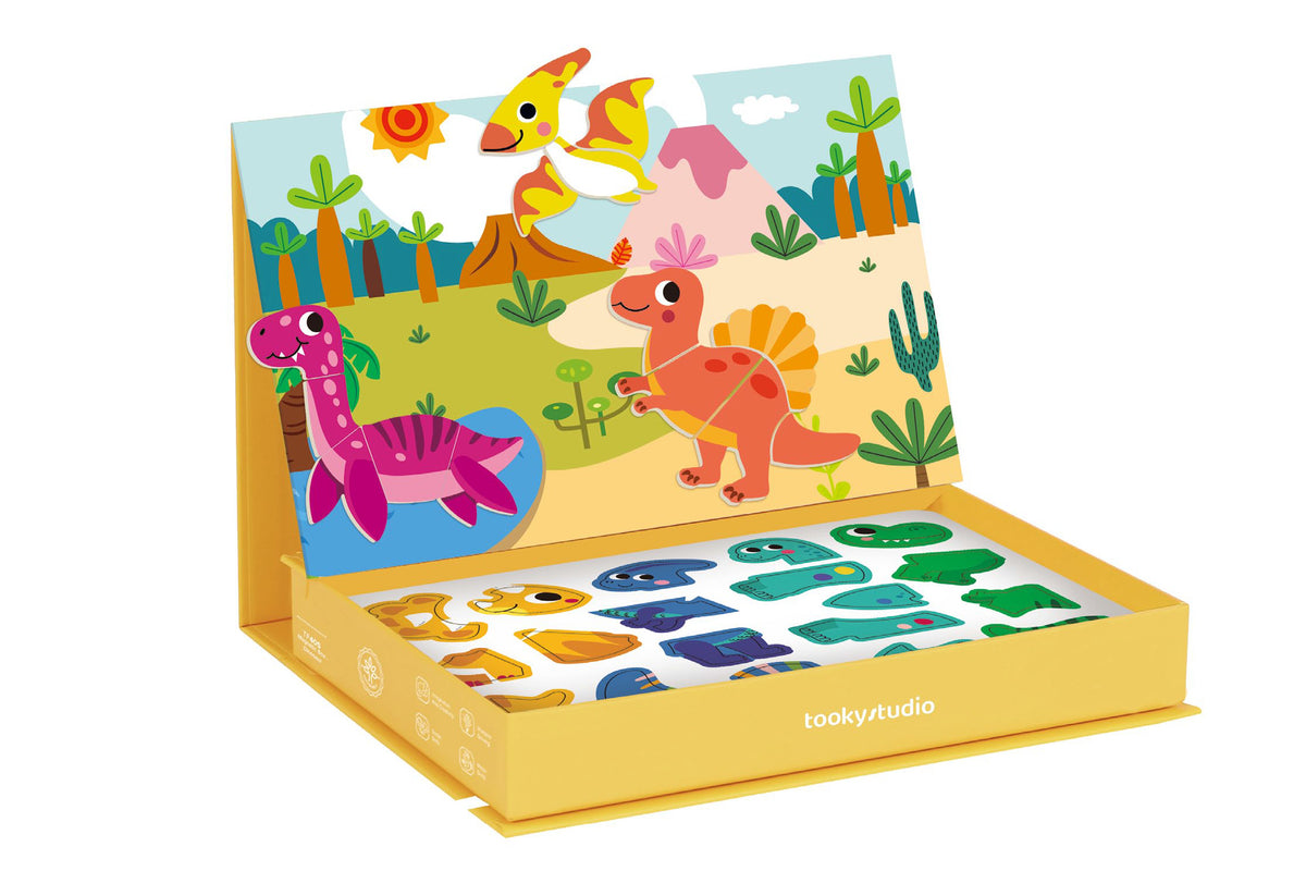 Tooky Toy Magnetic Box - Dinosaur