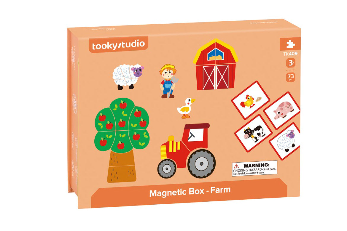 Tooky Toy Magnetic Box - Farm