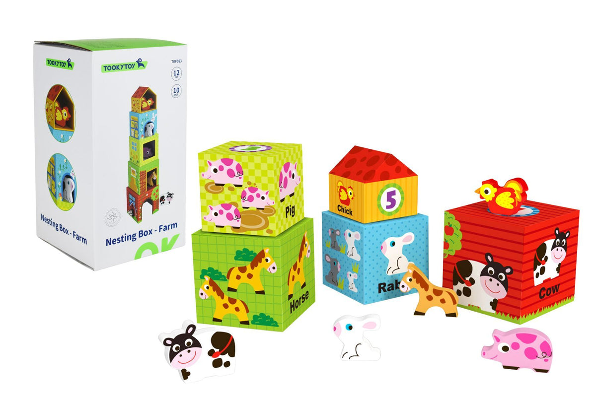 Tooky Toy Nesting Box - Farm