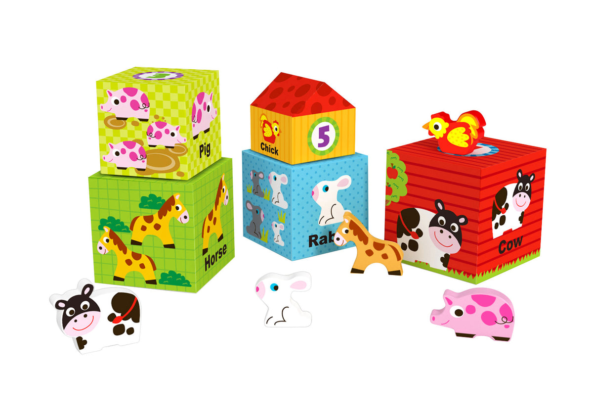 Tooky Toy Nesting Box - Farm