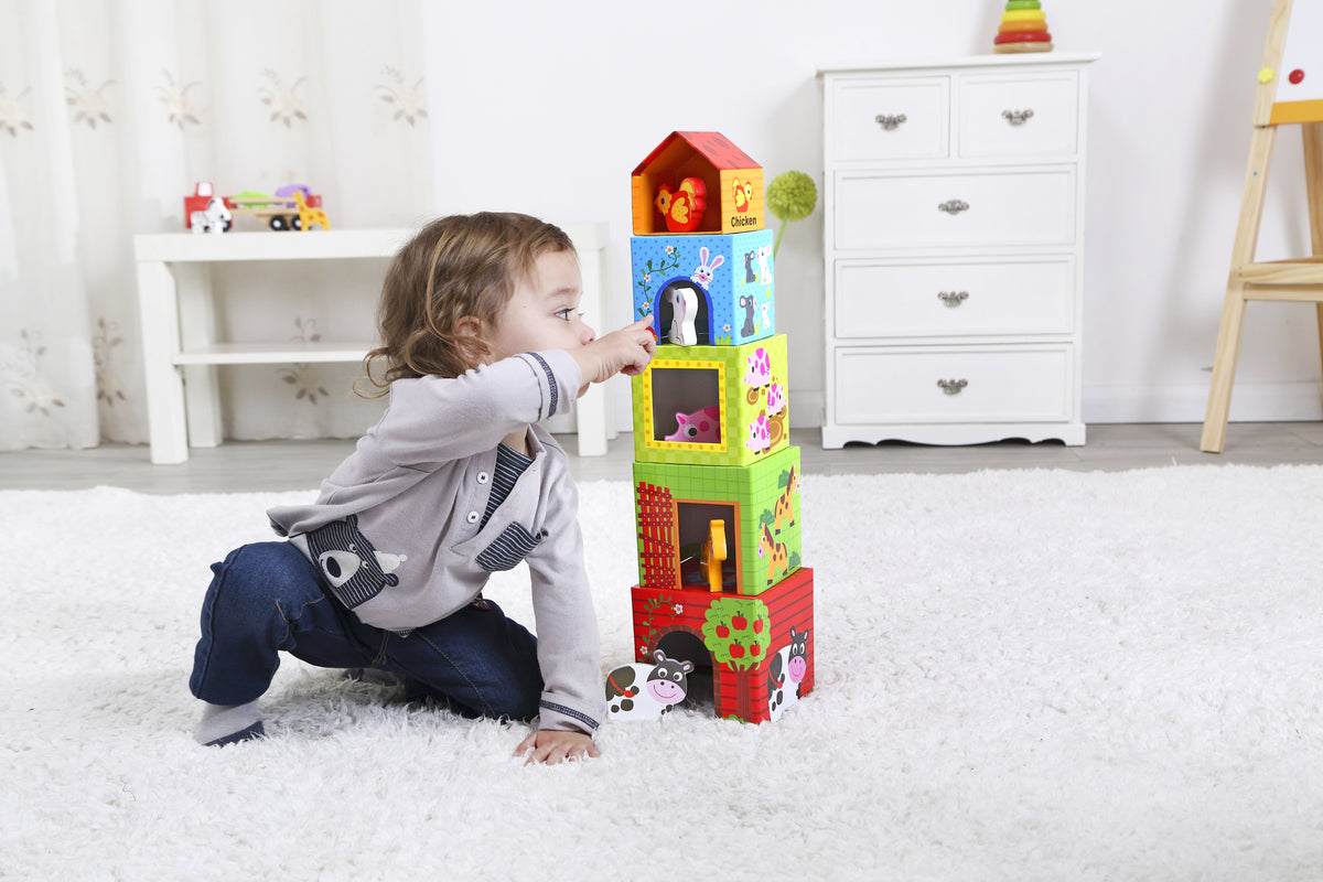 Tooky Toy Nesting Box - Farm