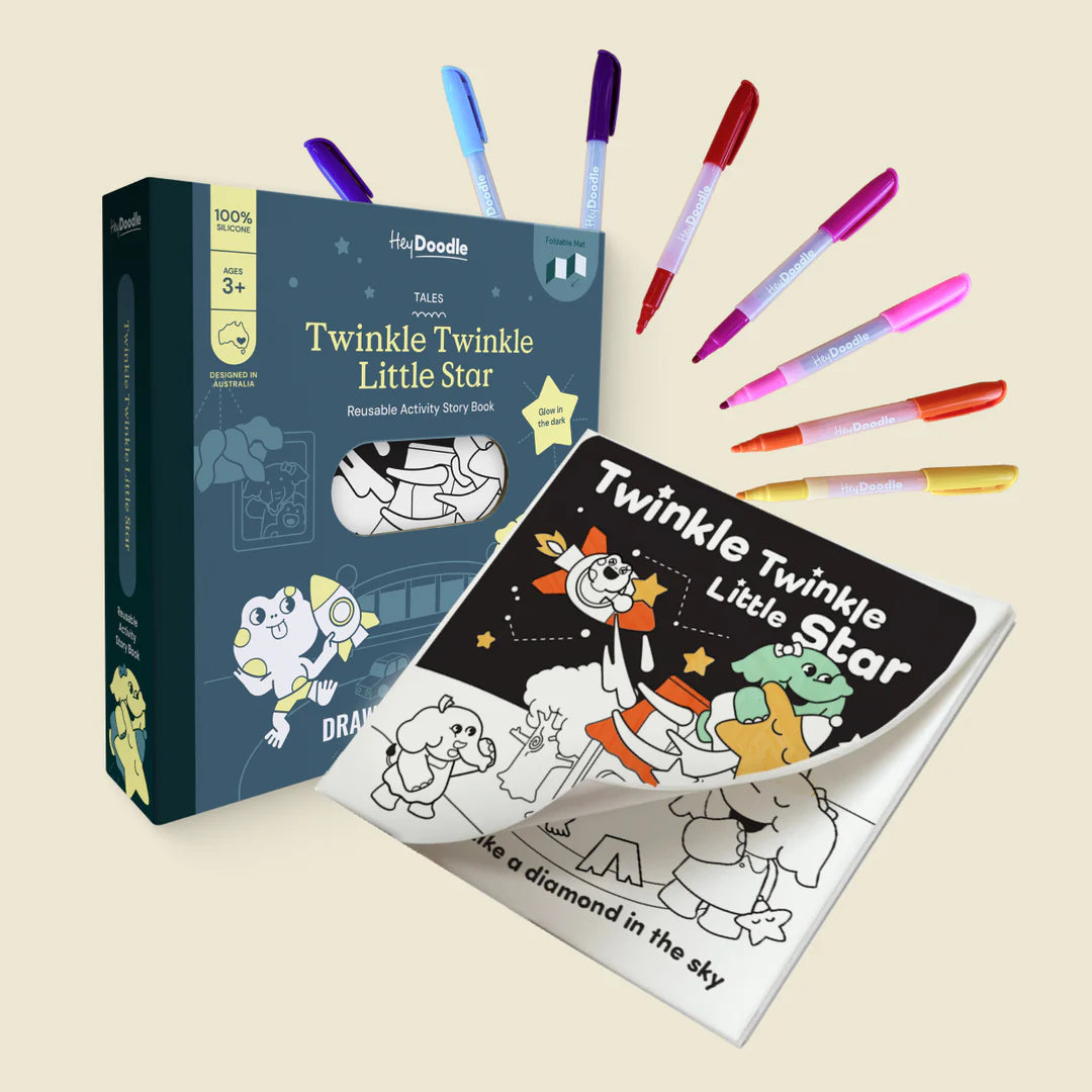 HeyDoodle Twinkle Twinkle Little Star Reusable Colouring Book