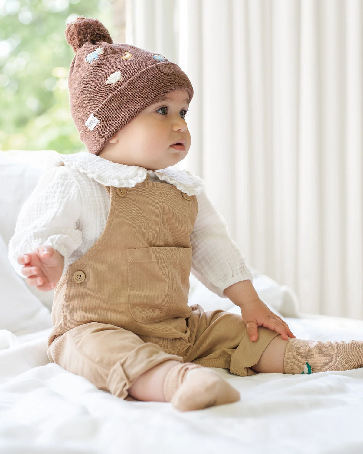 Toshi Baby Overalls Corduroy Quincy - Driftwood