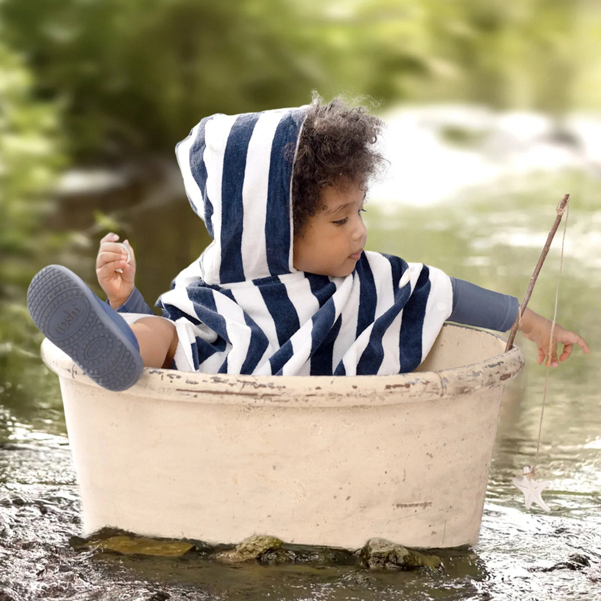 Toshi Hooded Towel Beachcomber - Moonlight