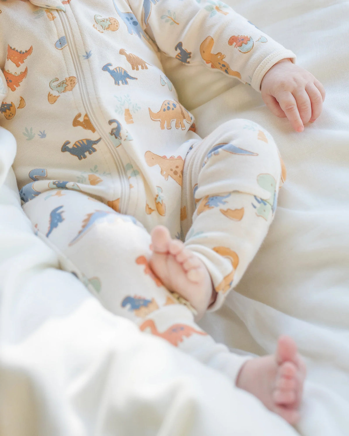 Toshi Onesie L/S Harvest - Dino Bubs