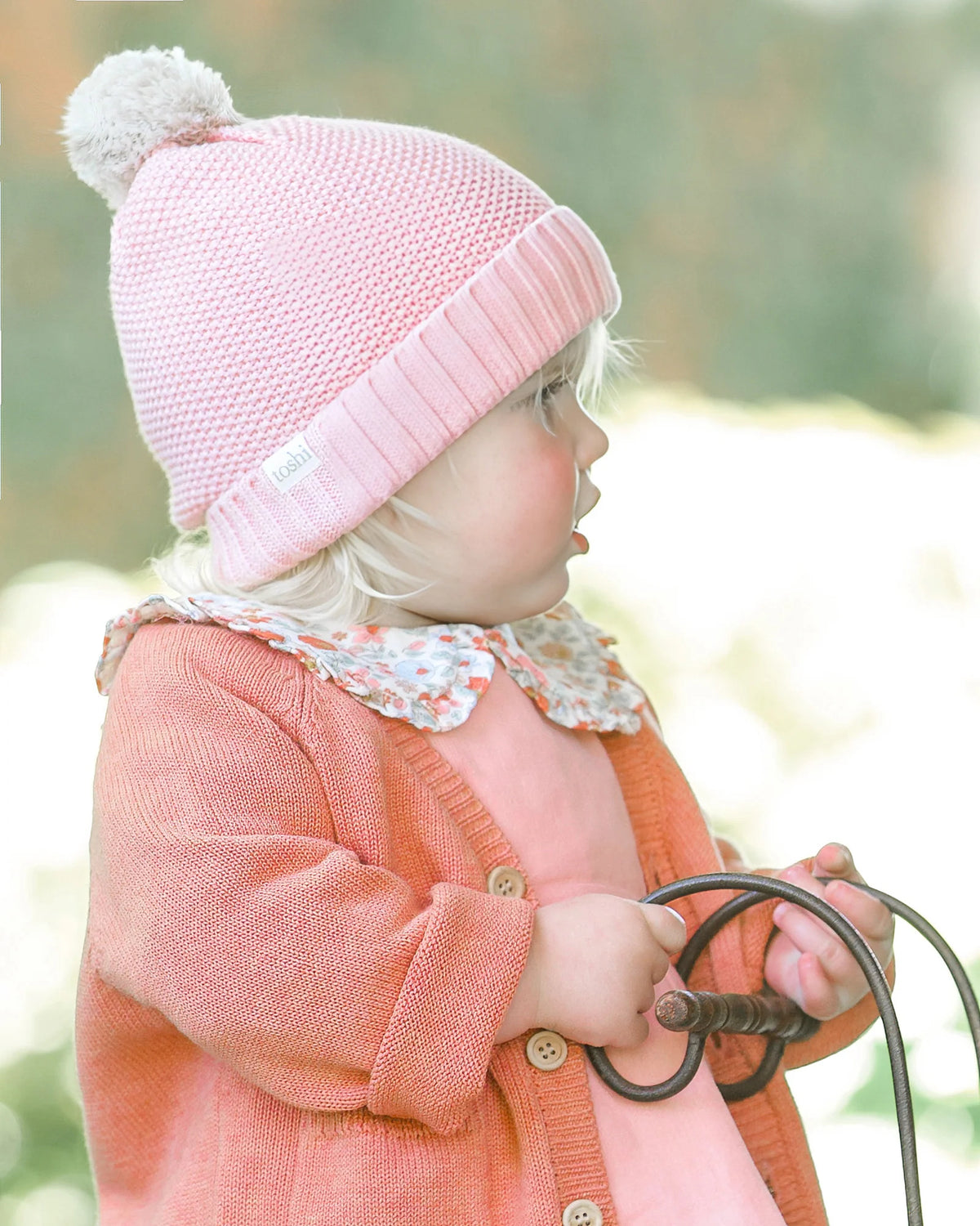 Toshi Organic Beanie Bobby - Misty Rose
