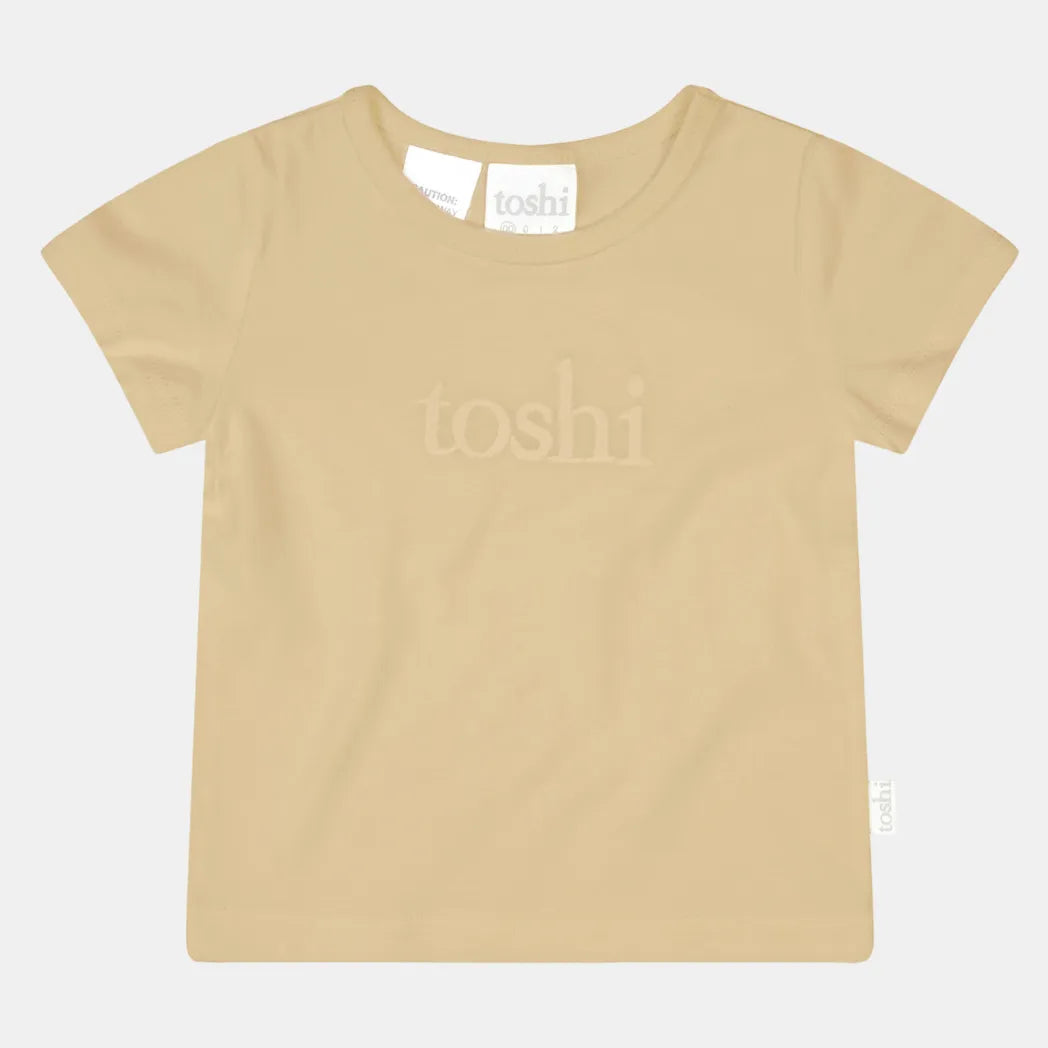 Toshi Dreamtime Organic Short Sleeve Logo Tee - Driftwood