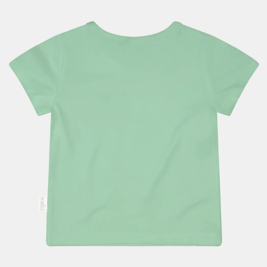 Toshi Dreamtime Organic Short Sleeve Logo Tee - Teal