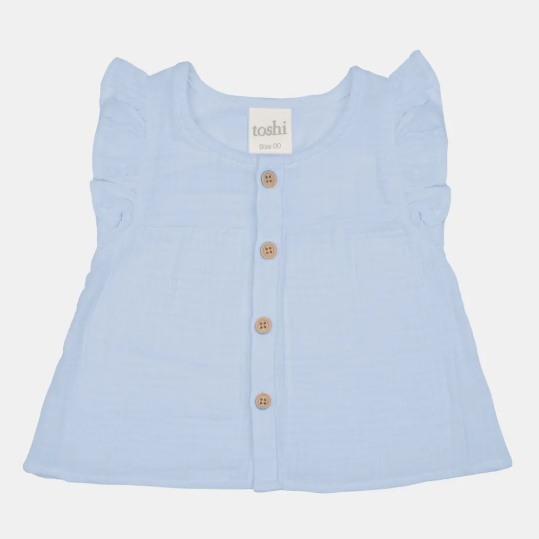 Toshi Frilled Sammy Top - Dusk