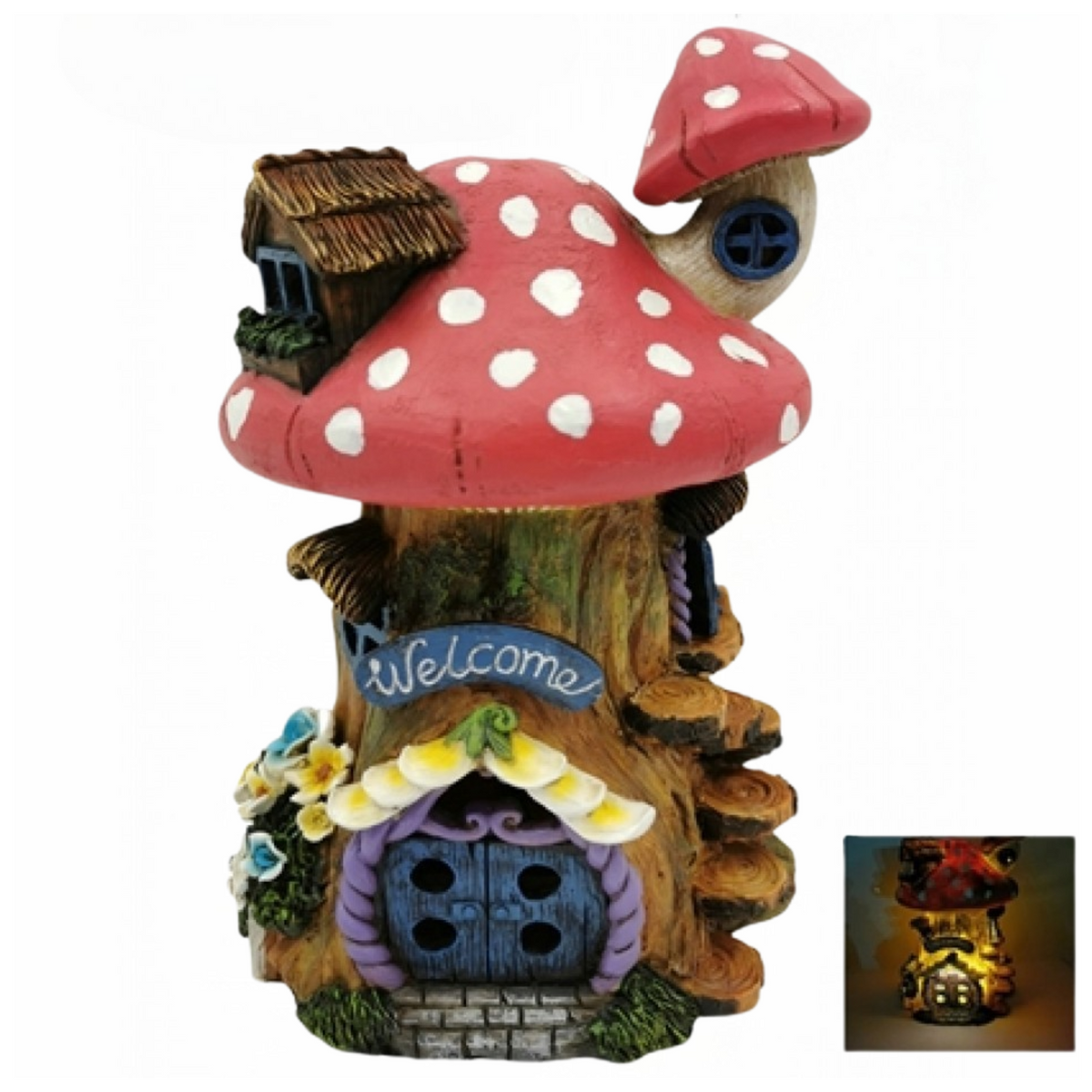 Mushroom Fairy House 24cm