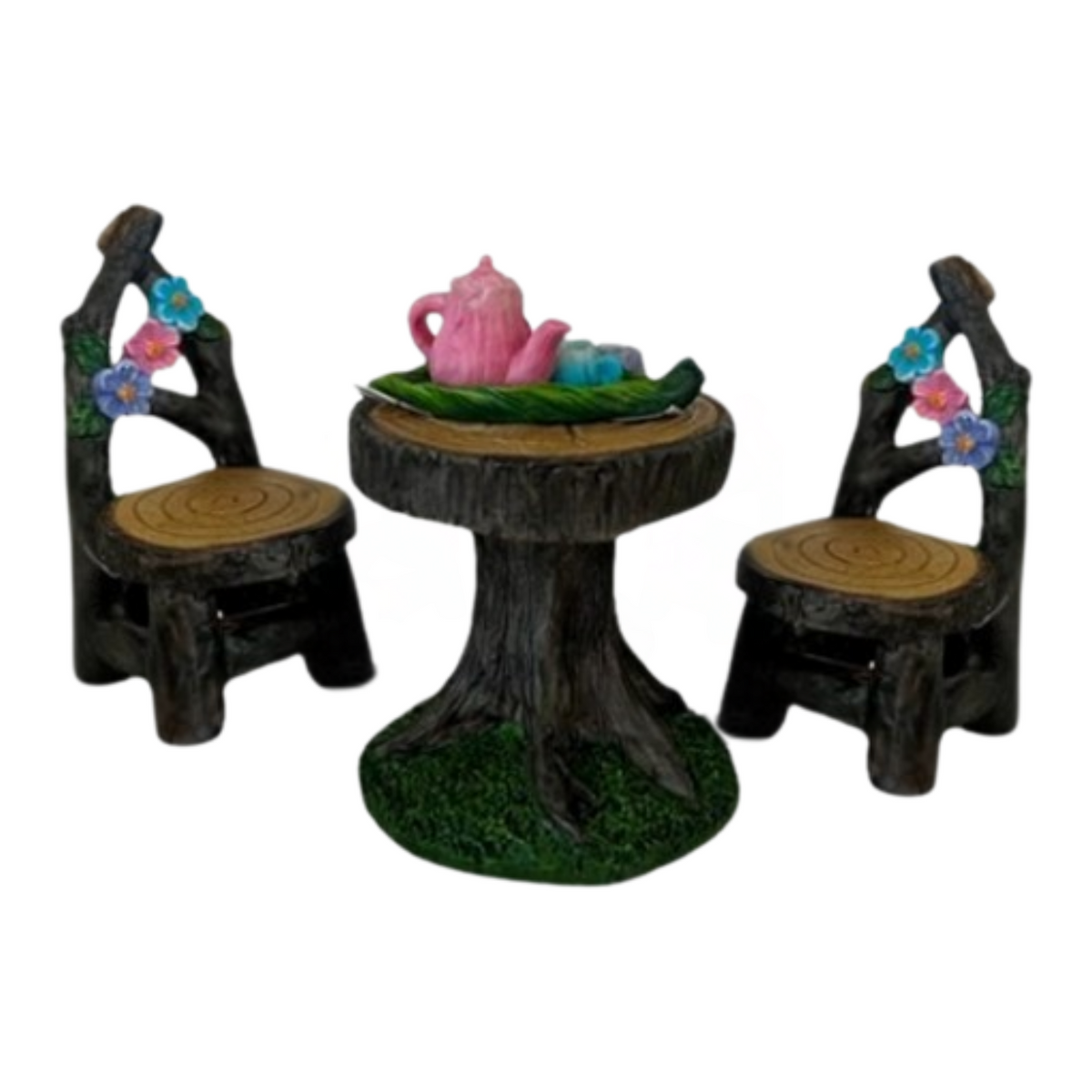 Fairy Table and 2 Chairs with Tea Set
