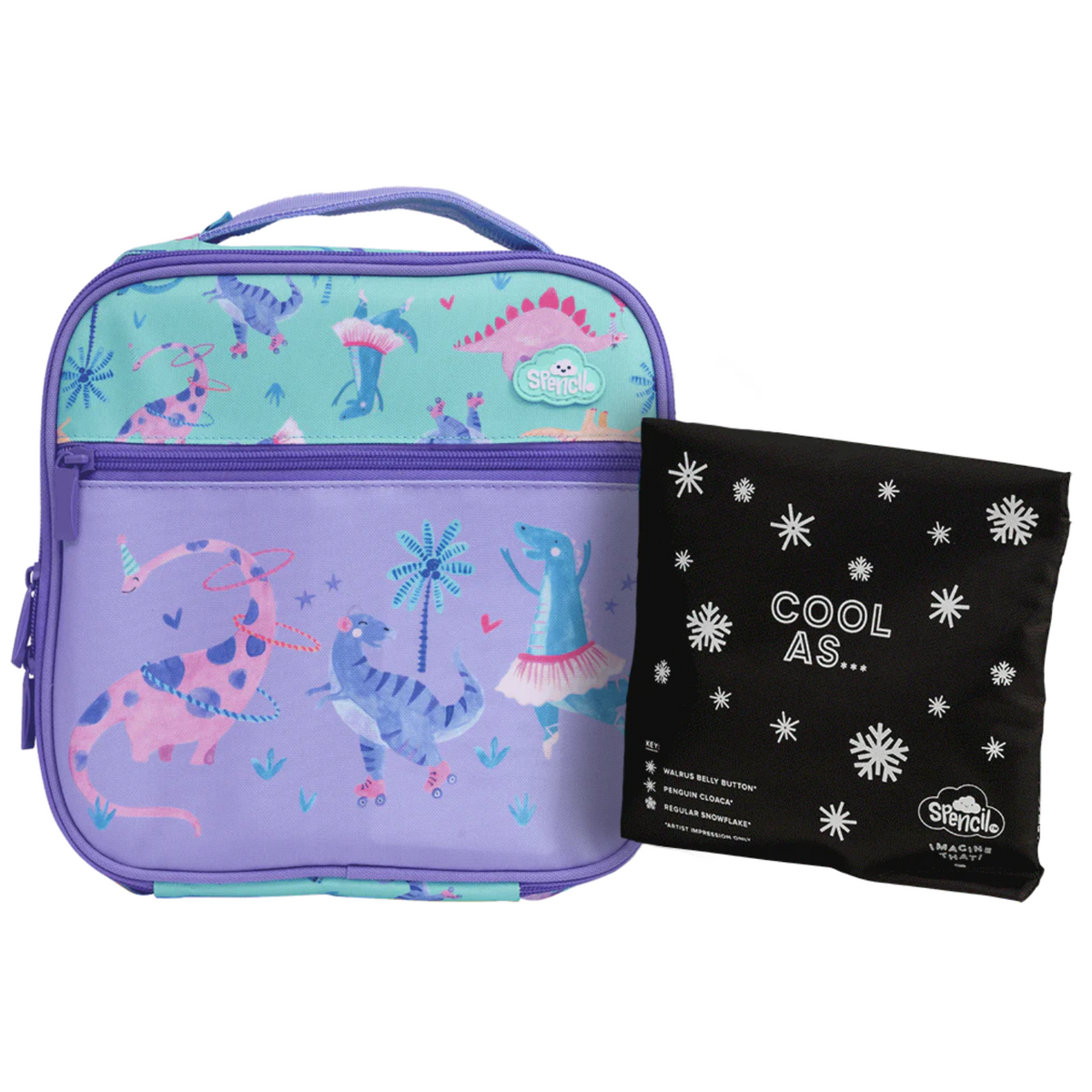 Spencil Little Cooler Lunch Bag + Chill Pack - Roar-some