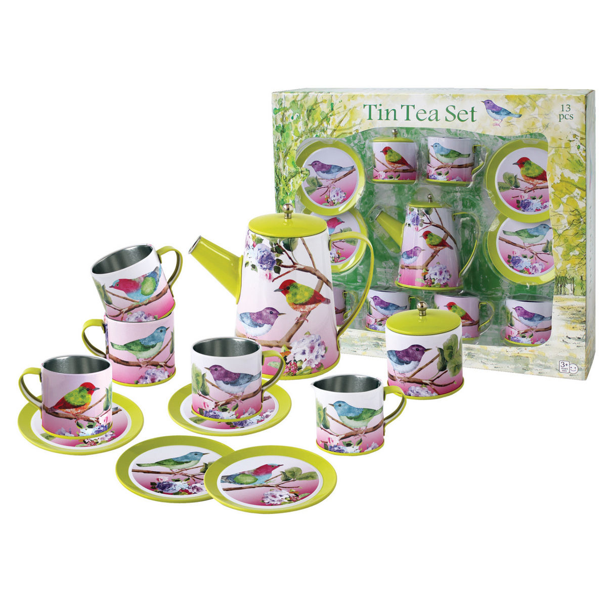 Kaper Kidz Bird Tin Tea Set
