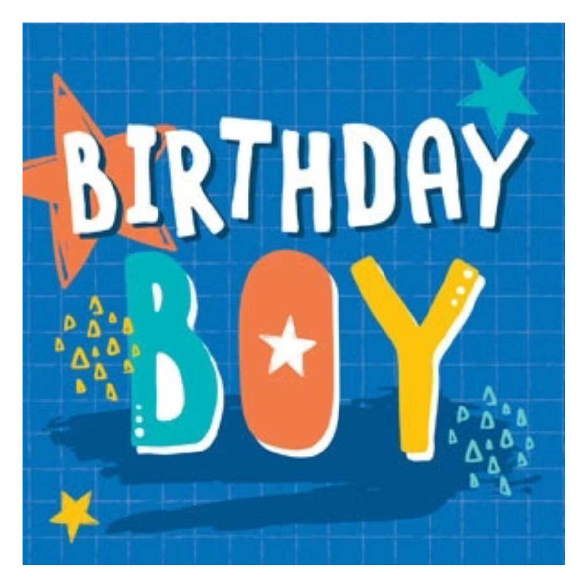 Birthday Boy Blue Small Card