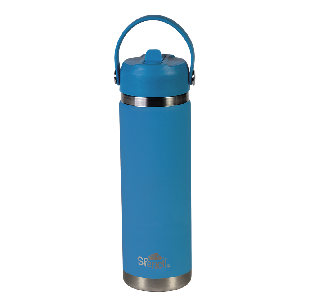 Spencil Big Insulated Water Bottle 650ml - Pacific