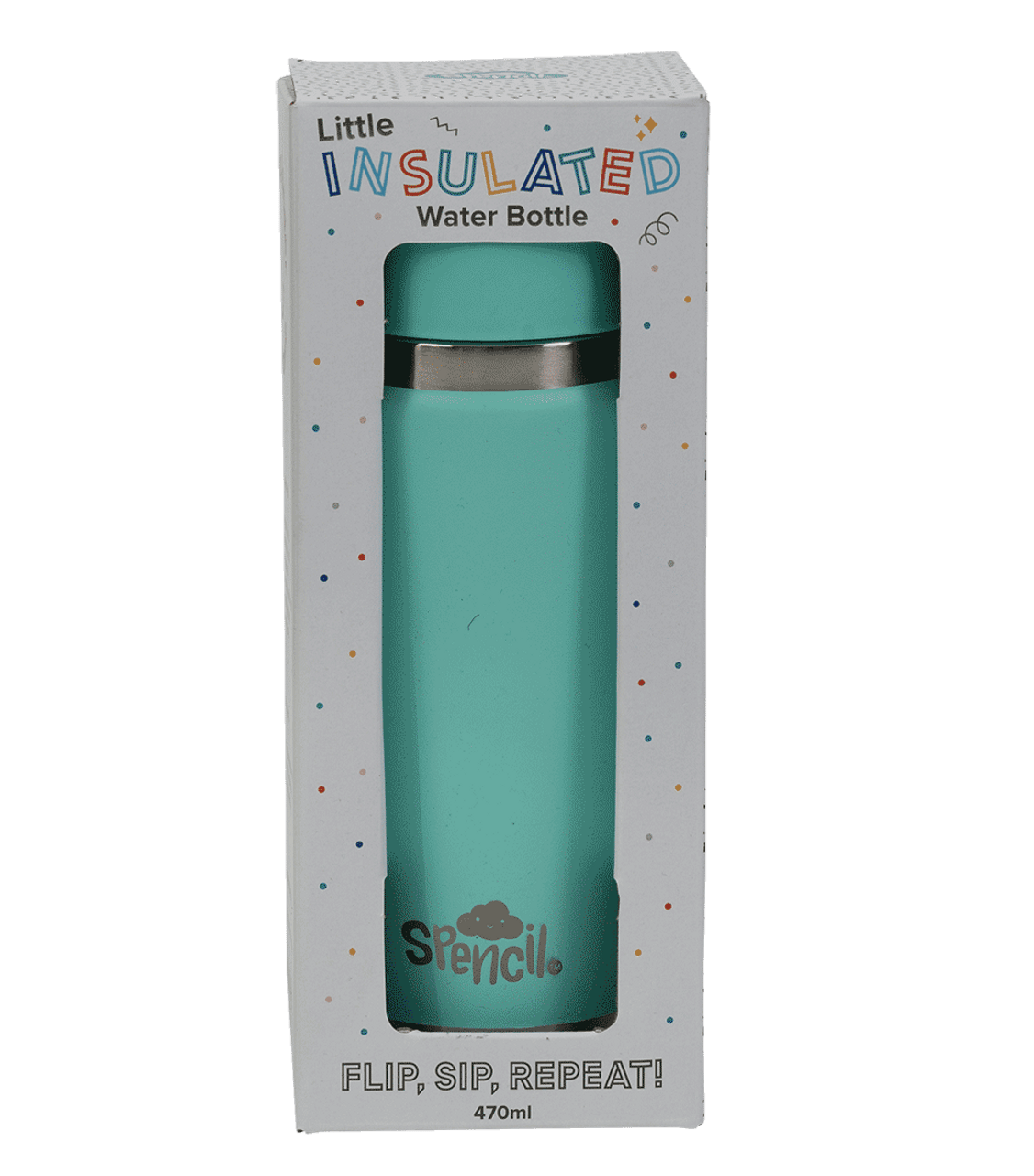 Little Insulated Water Bottle 470ml - Mint
