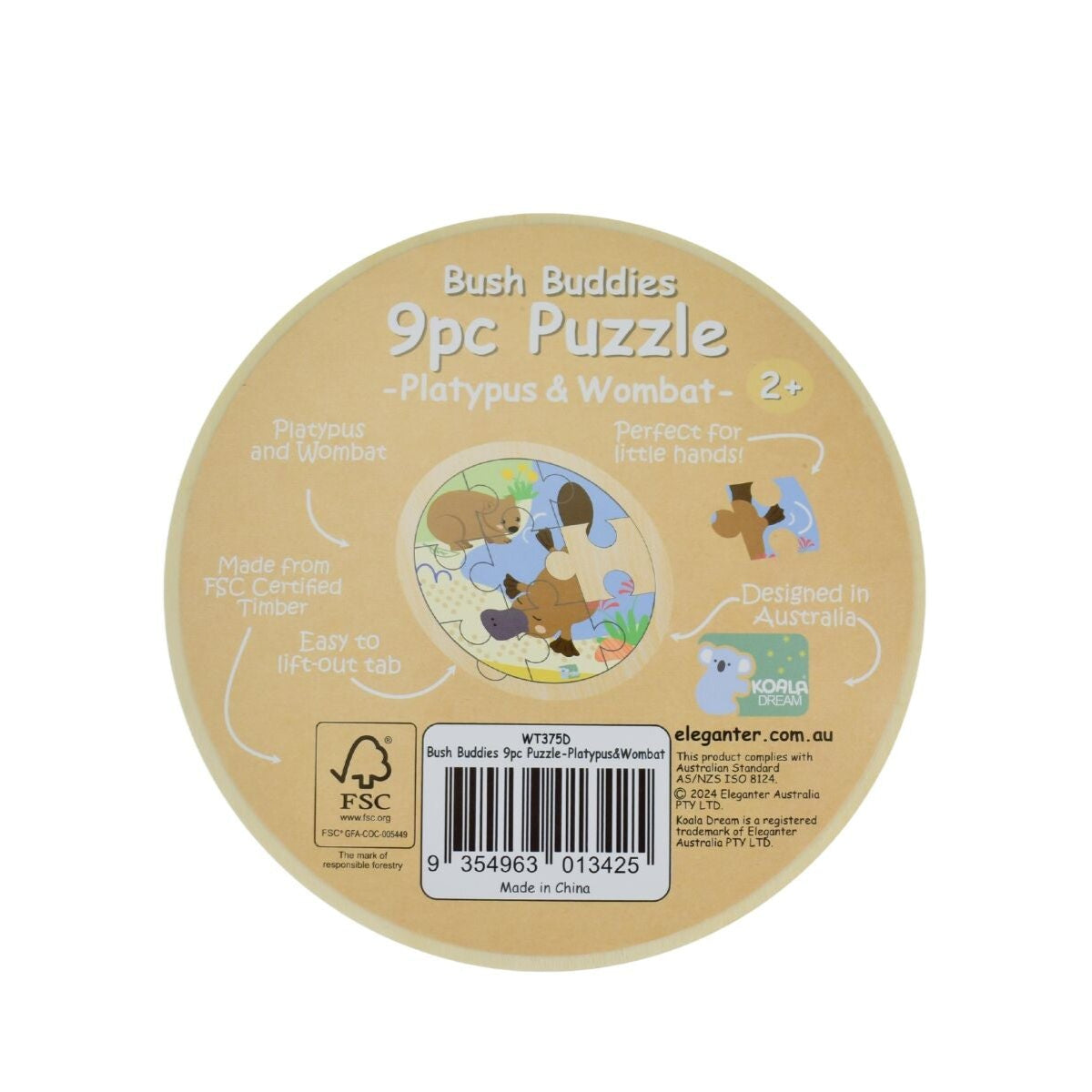 Aussie Animal 9pc Puzzles