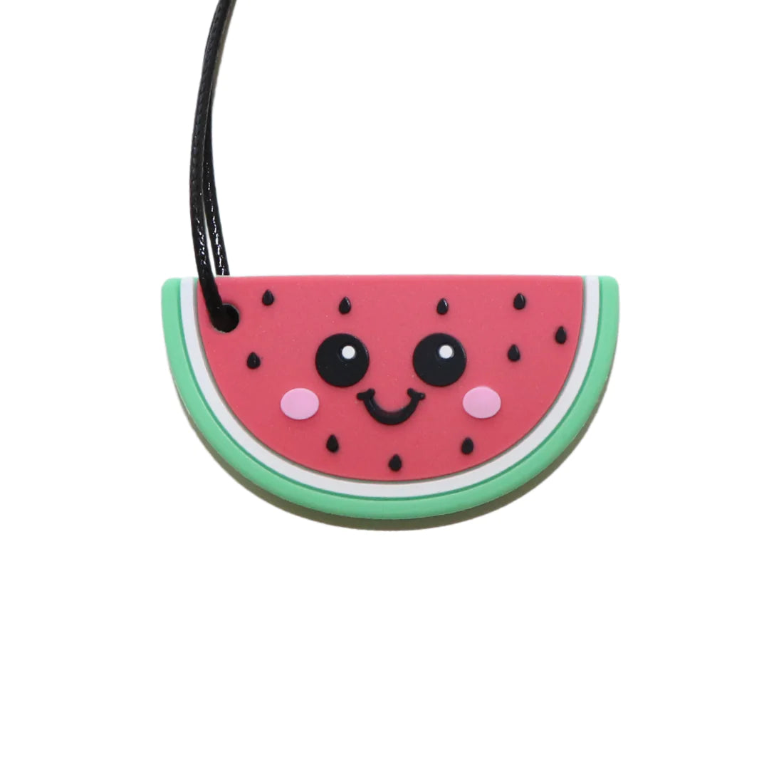 Jellystone Designs Watermelon Pendant Chew Necklace - Rainbow