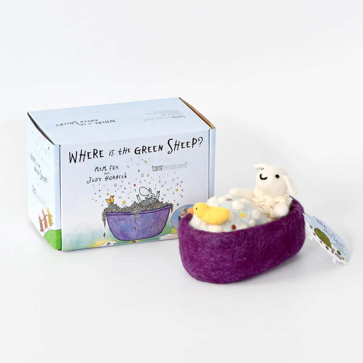 Tara Treasures Where Is The Green Sheep? Bath Sheep Play Set