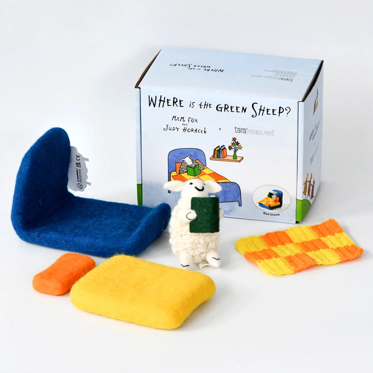 Tara Treasures Where Is The Green Sheep? Bed Sheep Play Set