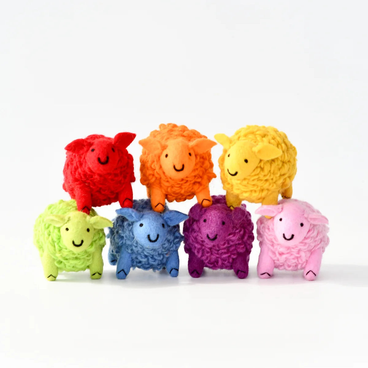 Tara Treasures Where Is The Green Sheep? 7 Colourful Sheep Play Set