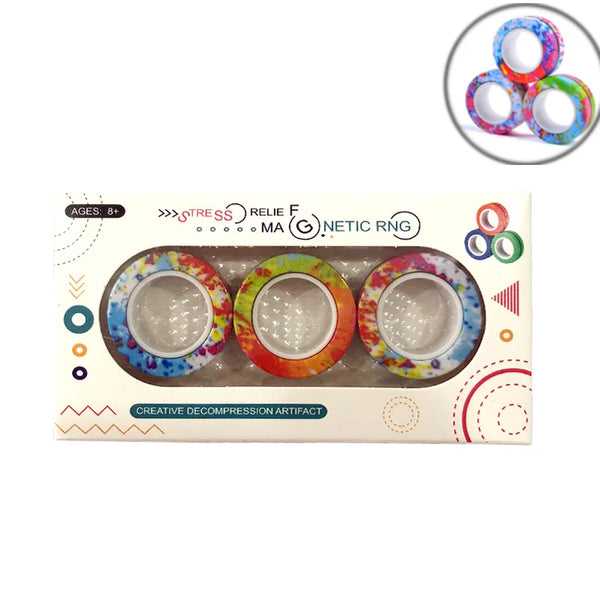 Multicolour Magnetic Fidget Rings - That's Cute!