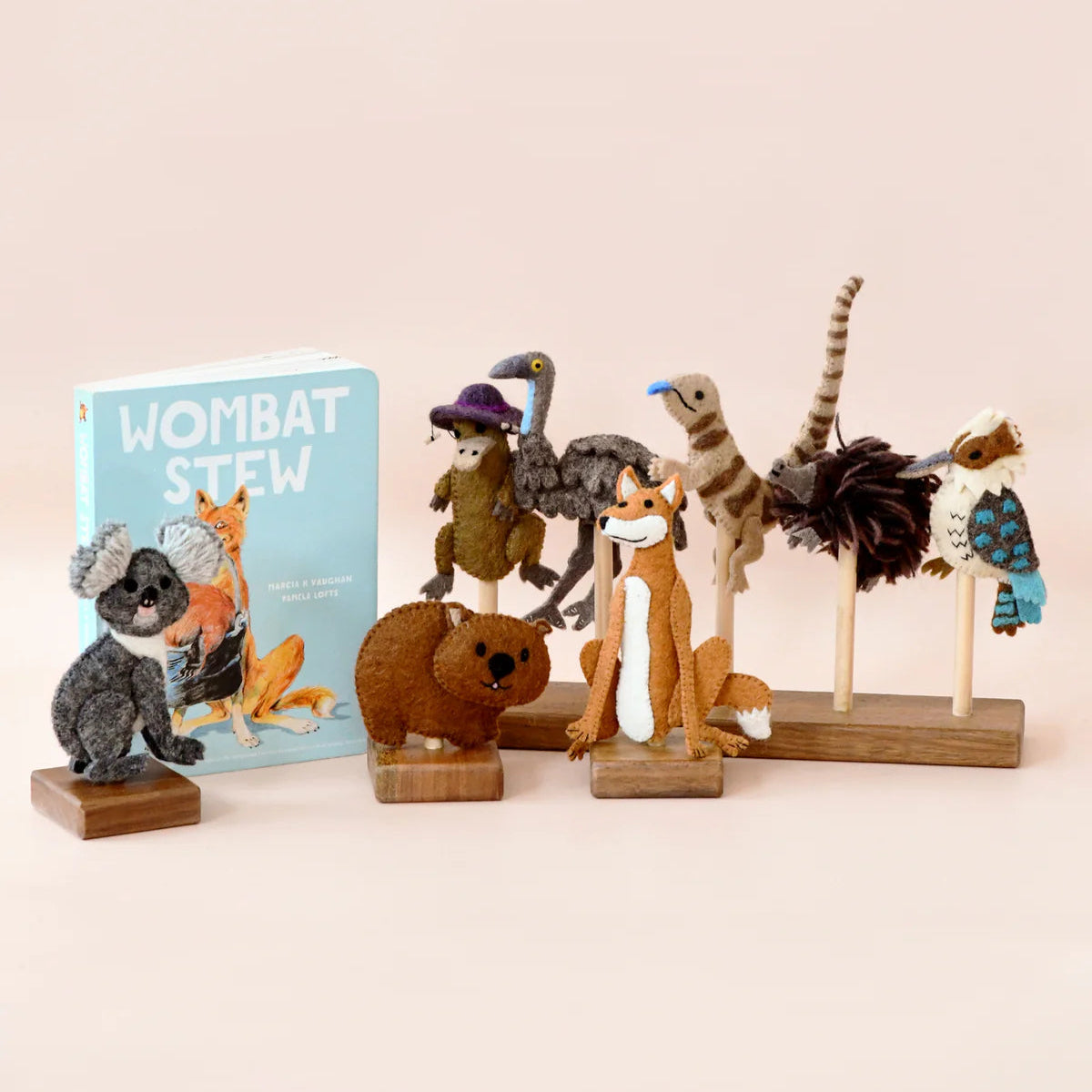 Tara Treasures Wombat Stew Finger Puppets