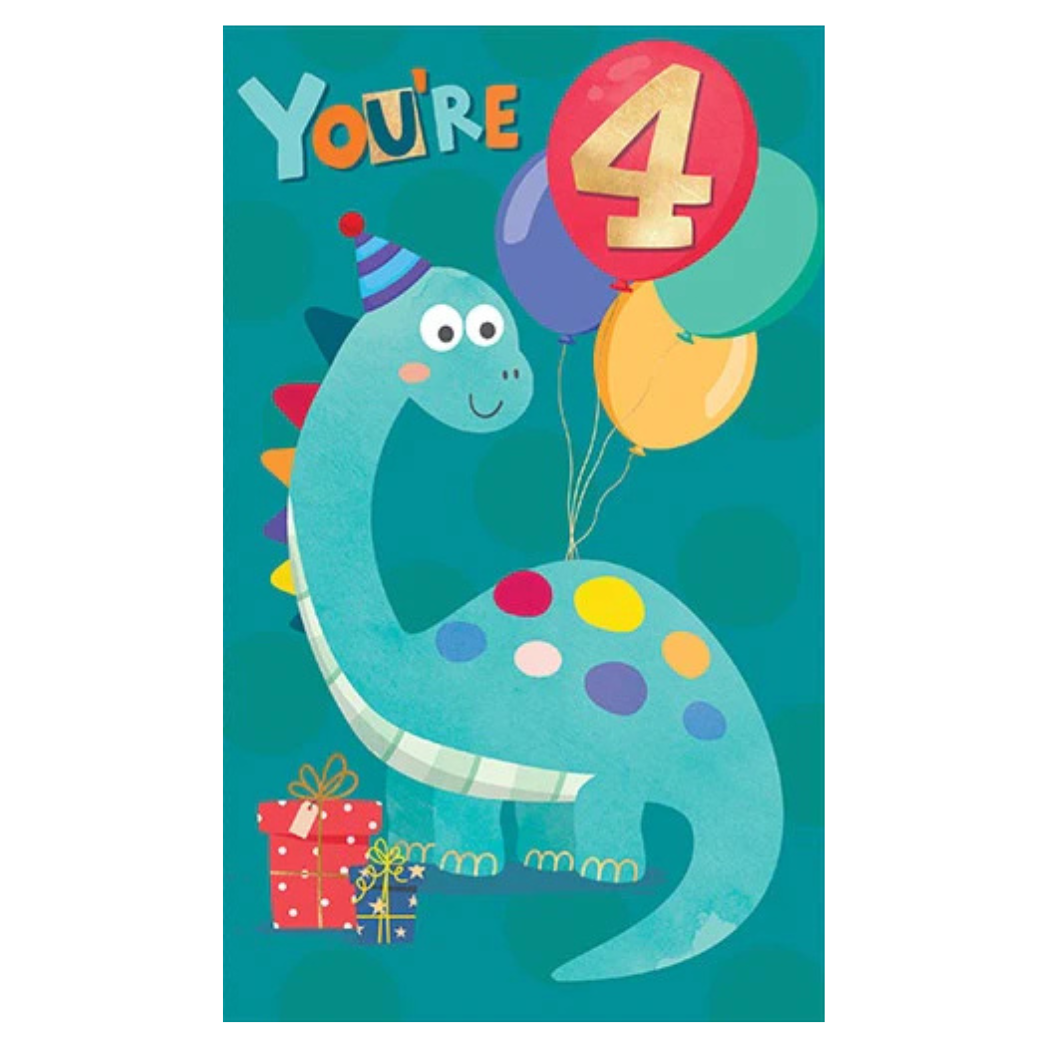 You're 4 Dino Card