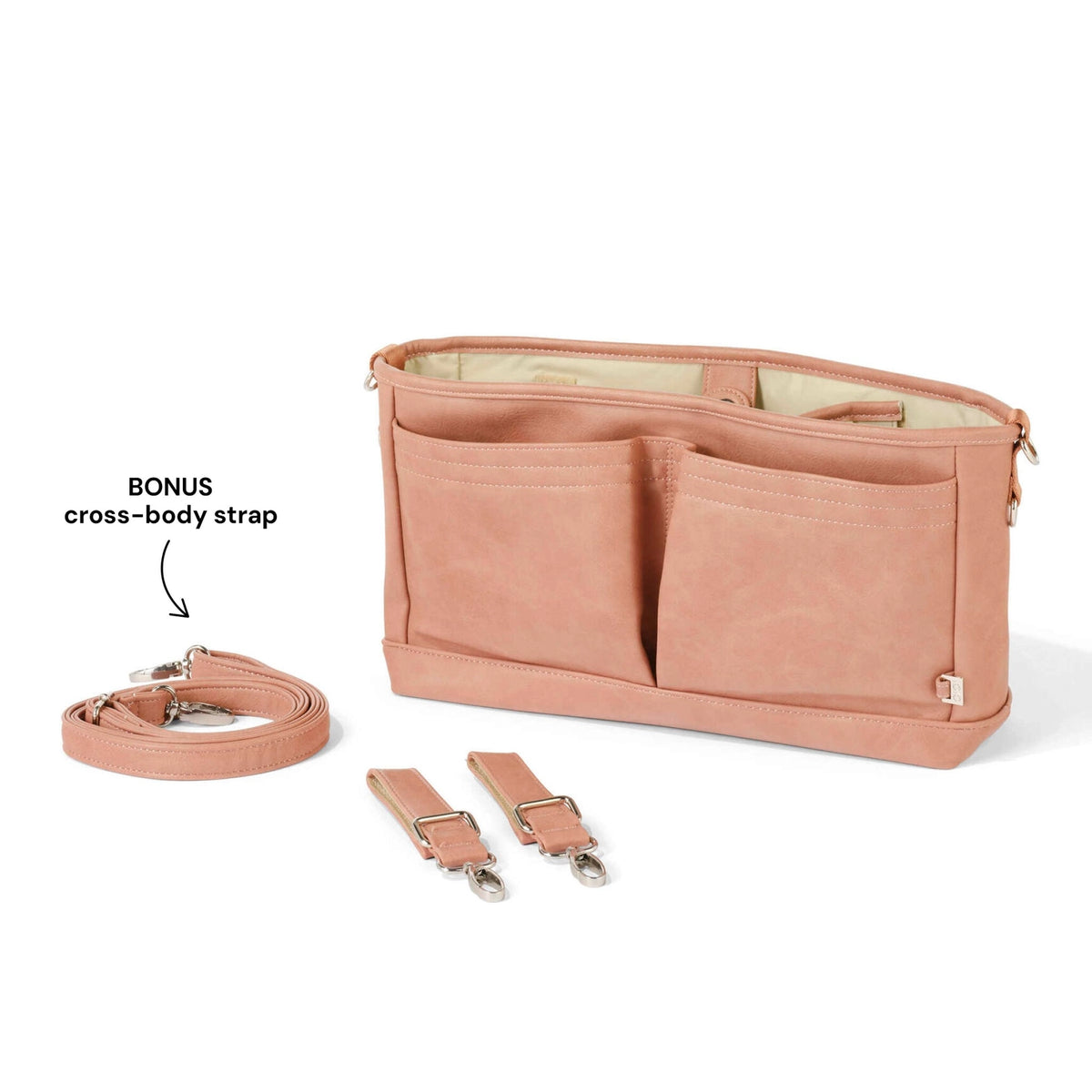 OiOi Stroller Organiser - Dusty Rose