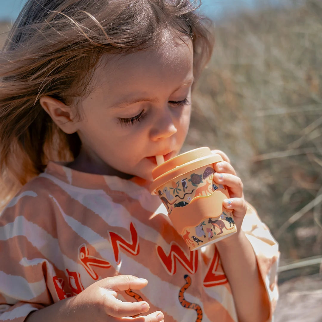 Chino Club Reusable Bamboo 120ml Cup - Aussie Animals