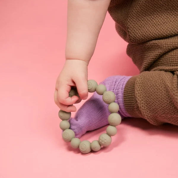 BIBS Teething Ring Beaded - Sage