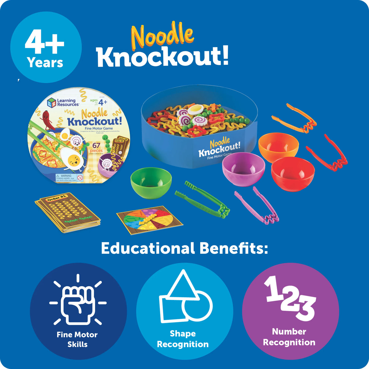 Learning Resources Noodle Knockout Fine Motor Game