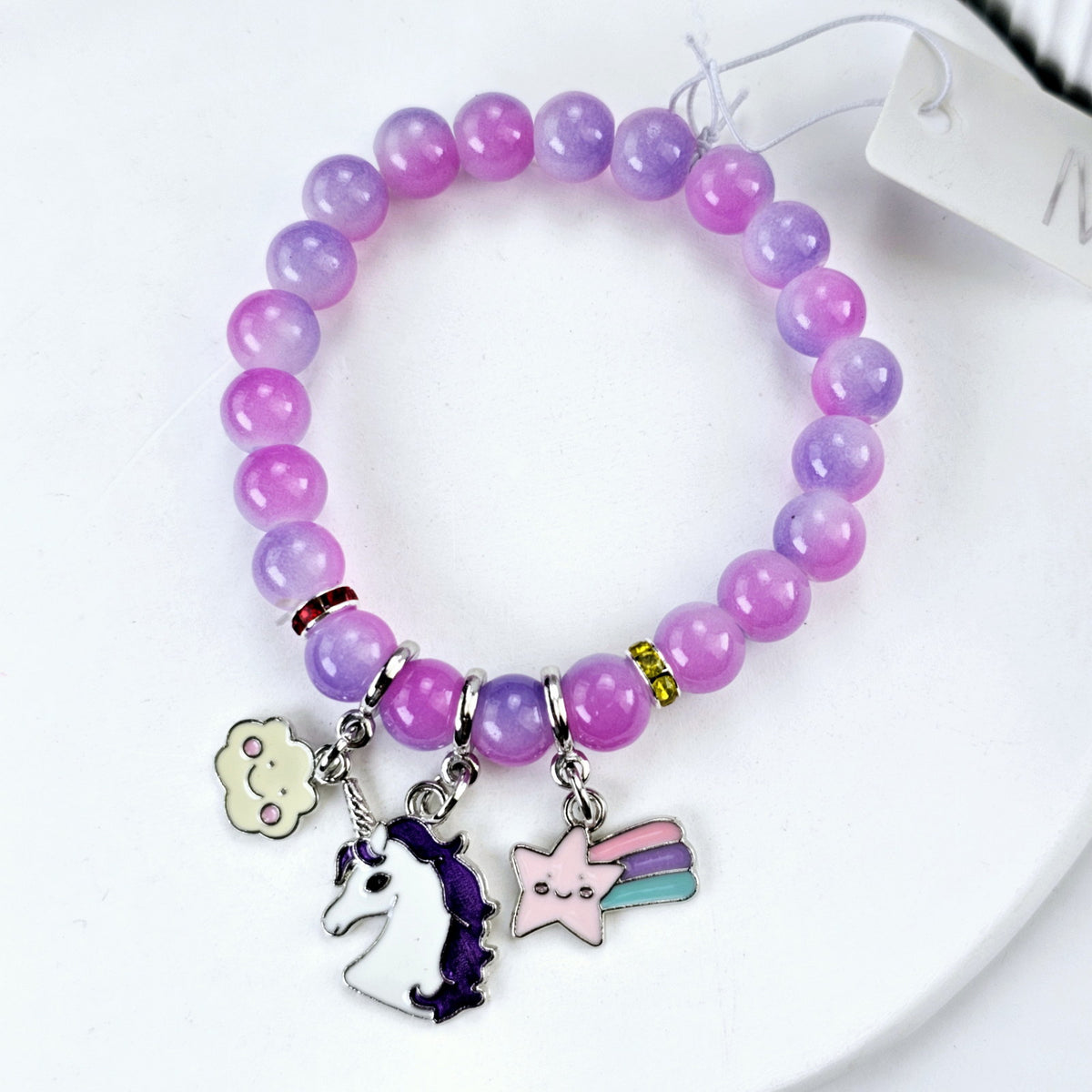 Kids Charm Bracelet - Purple