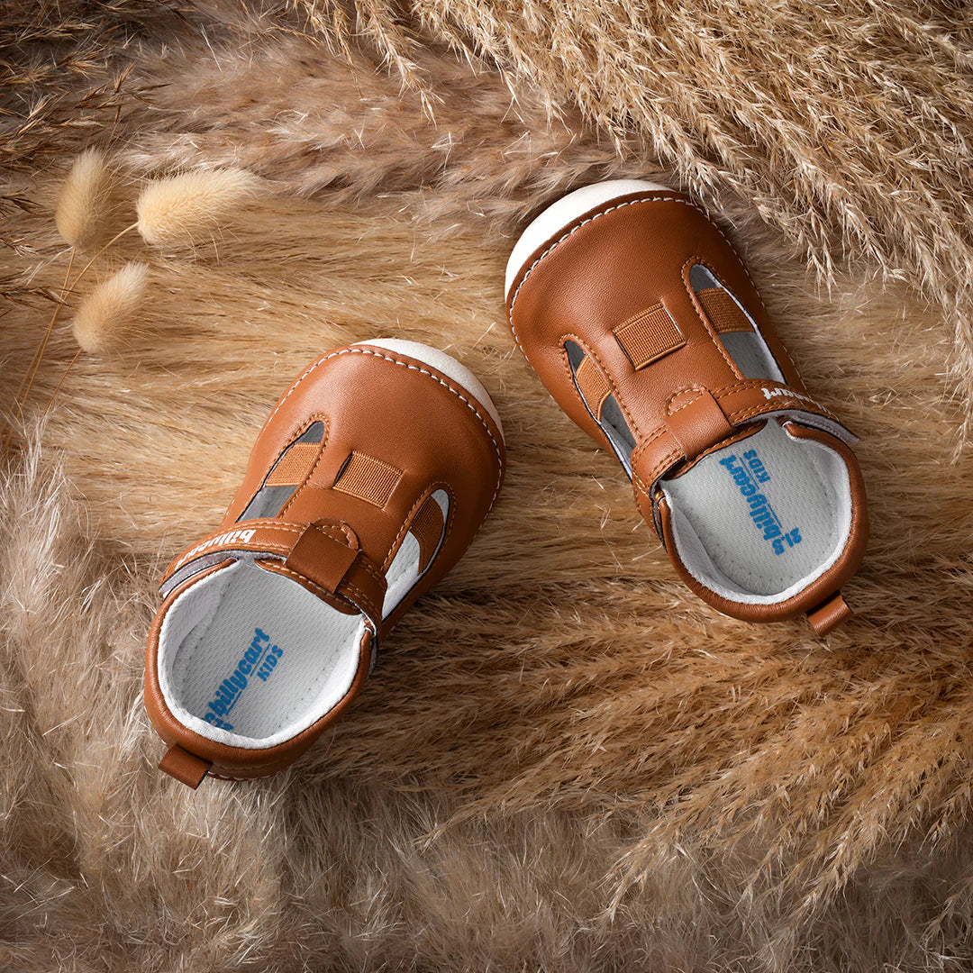 Billycart London tan baby and toddler sandals