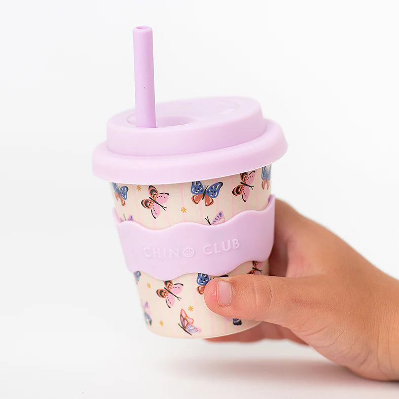 Chino Club Reusable Bamboo 120ml Cup - Butterfly