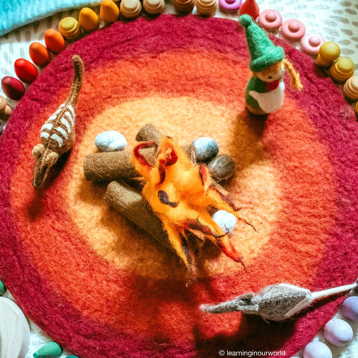 Tara Treasures Campfire Play Mat Playscape