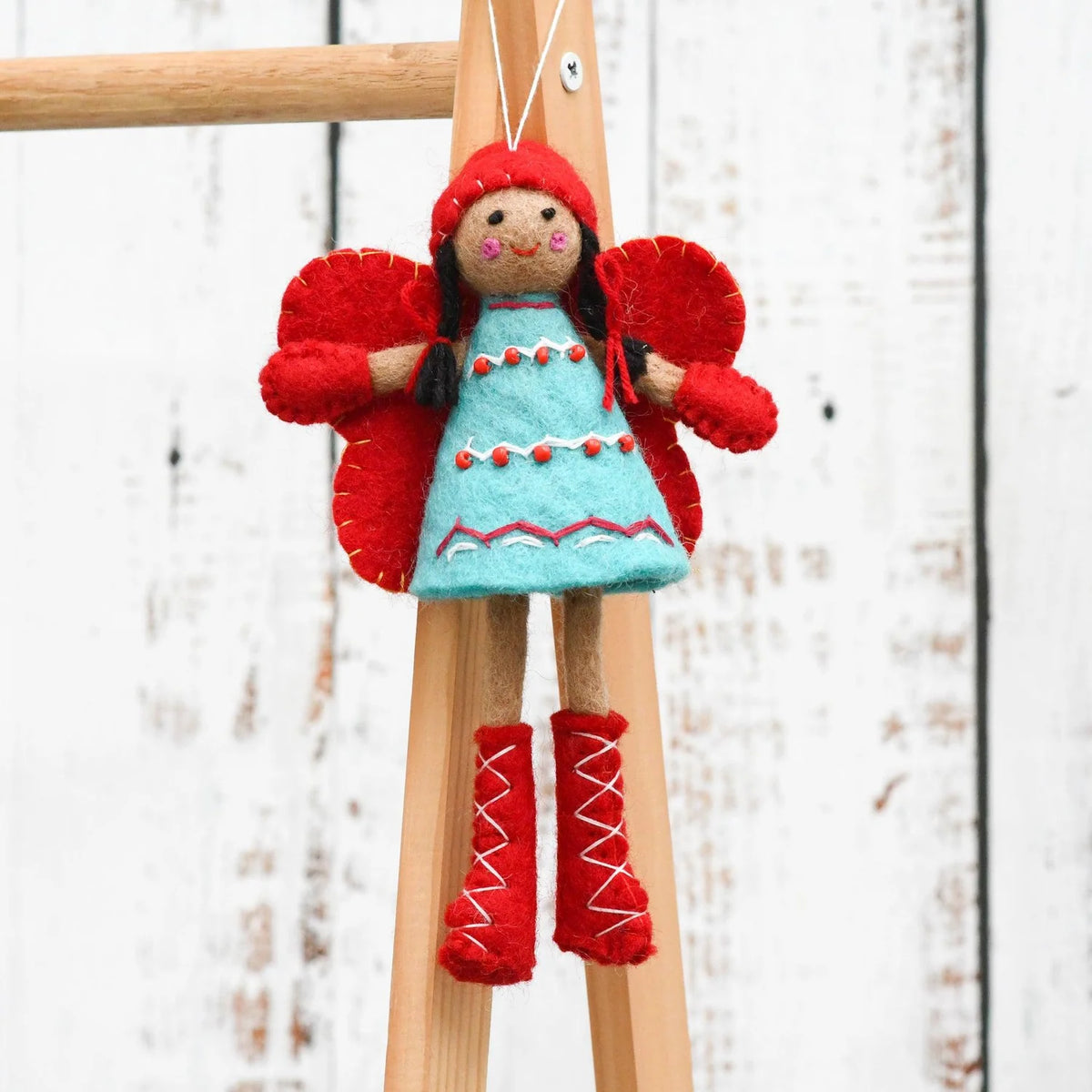 Tara Treasures Felt Fairy - Blue Dress