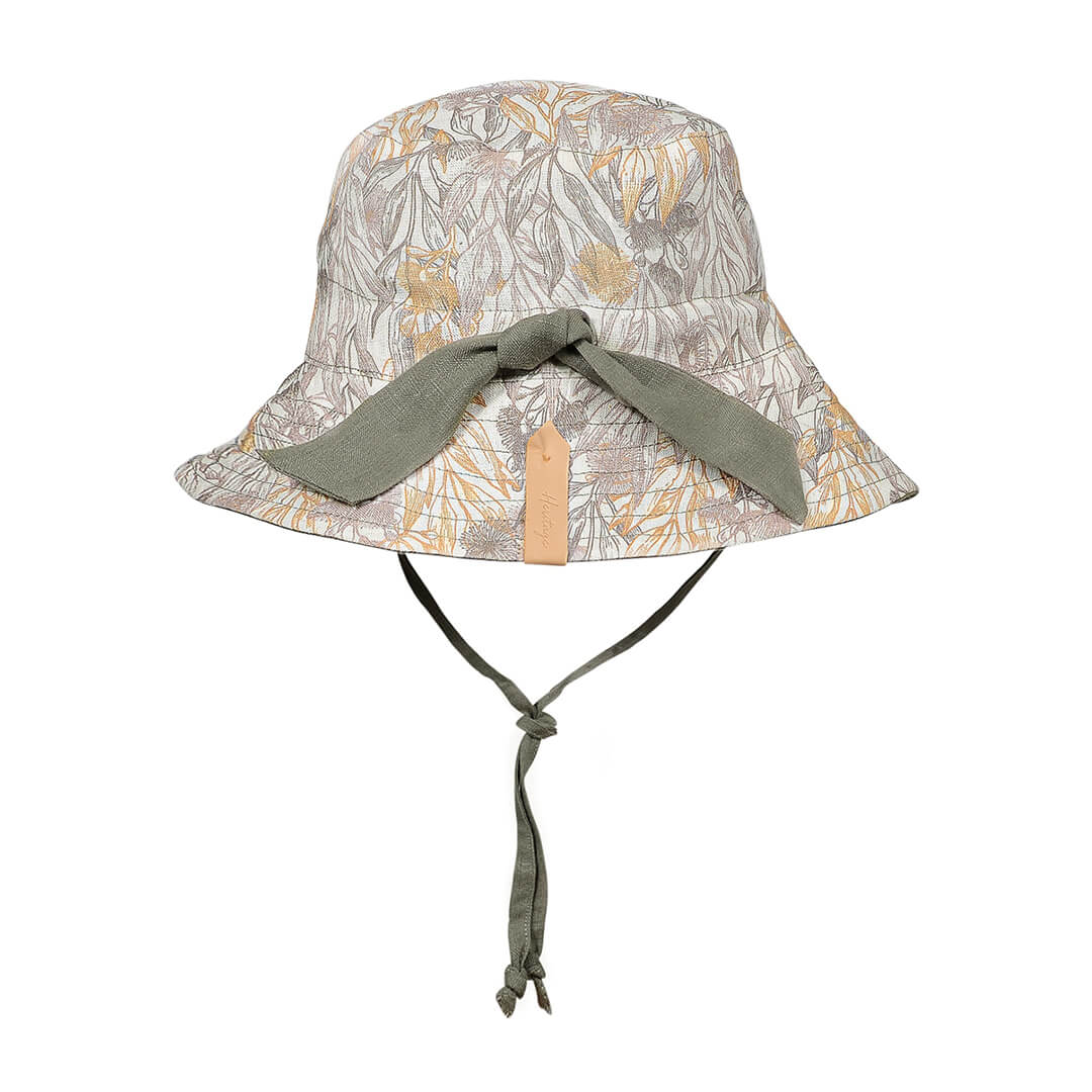 Bedhead Hats Explorer Kids Reversible Classic Bucket Hat - Mallee/Moss