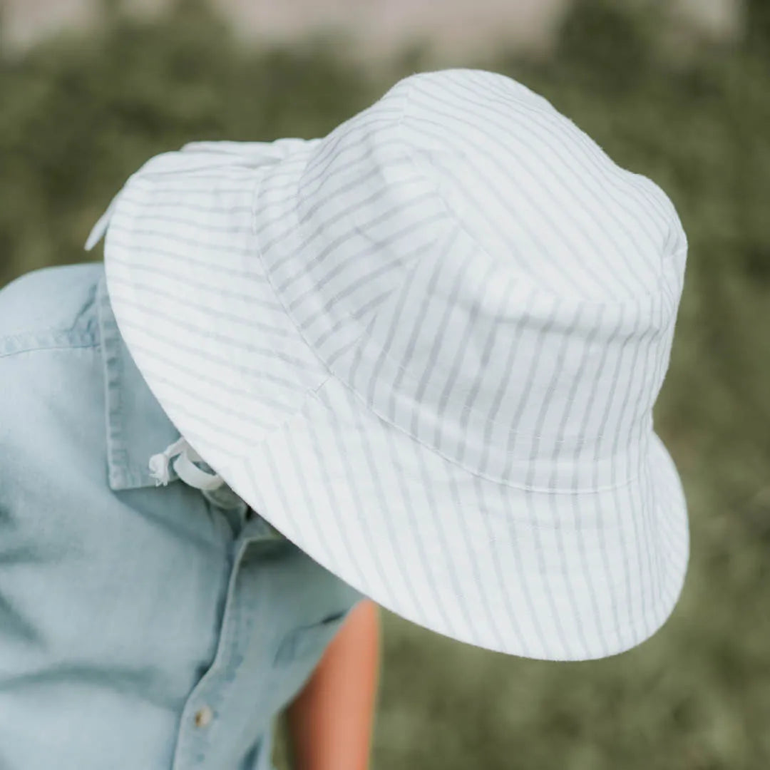 Bedhead  &#39;Explorer&#39; Kids Reversible Classic Bucket Hat - Finley / Blanc