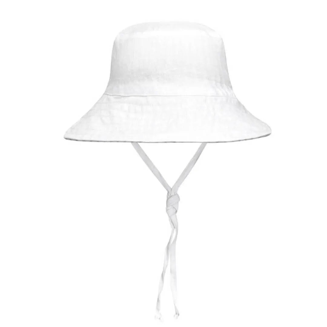 Bedhead  &#39;Explorer&#39; Kids Reversible Classic Bucket Hat - Finley / Blanc